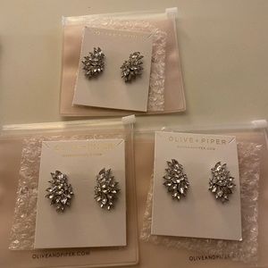 3 pairs of olive and Piper Estes studs
